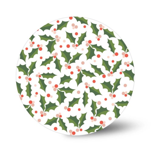 Holly & Berries Printed Cake Board