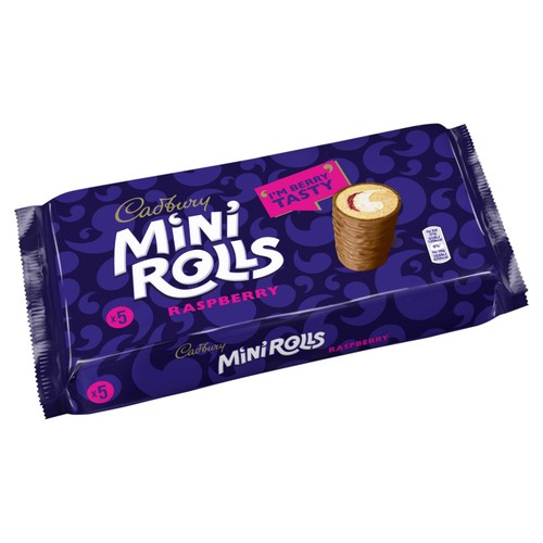 Cadbury Milk Raspberry Mini Rolls Cakes