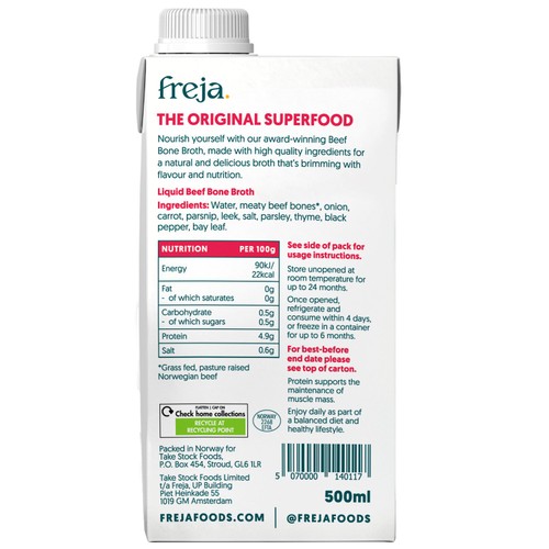 Freja Classic Beef Sipping Bone Broth