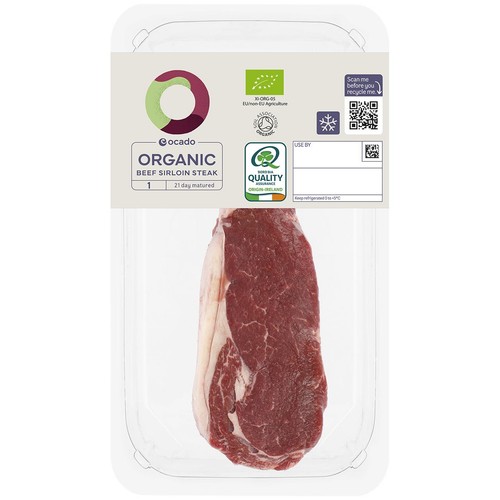 Ocado Organic 1 Beef Sirloin Steak