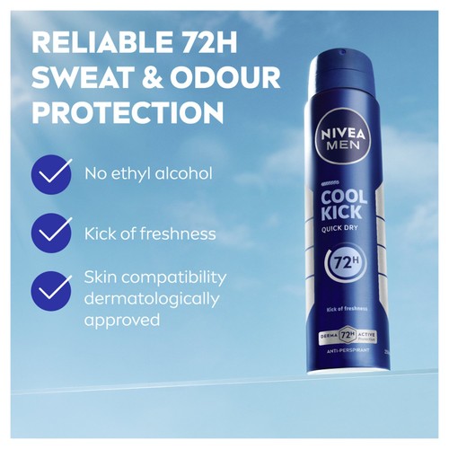 NIVEA MEN Cool Kick Anti-Perspirant Deodorant Spray 