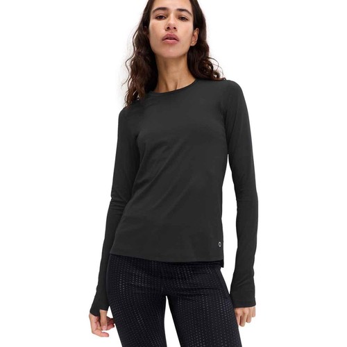 M&S Womens Goodmove Scoop Neck Fitted Gym Top, 8, Black