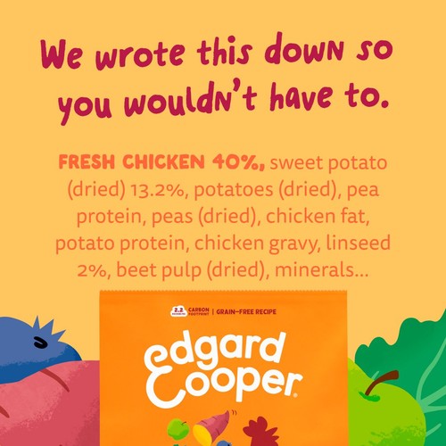 Edgard & Cooper Adult Gluten Free Fresh Chicken Small Kibble