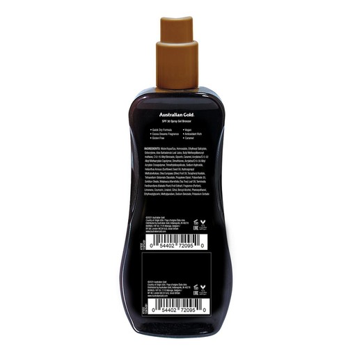 Australian Gold SPF 30 Sunscreen Spray with Instant Bronzer
