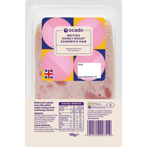 Ocado British Honey Roast Sandwich Ham
