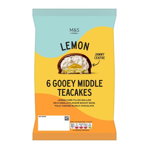 M&S 6 Ultimate Lemon Teacakes