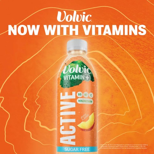 Volvic Vitamin Peach Active Vitamin Flavoured Water