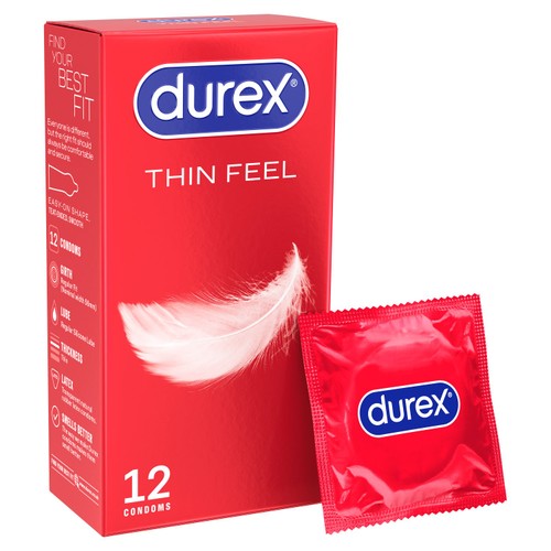 Durex Thin Feel Condoms Extra Silicone Lube Regular Fit