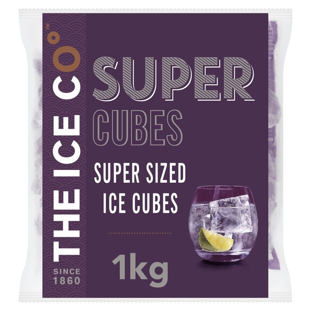 The Ice Company Super Cubes Premium Ice Cubes 1kg