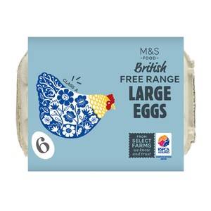 6 Large Free Range Eggs