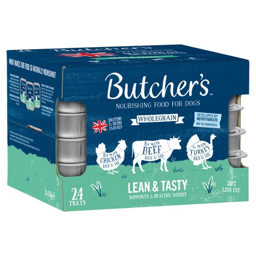 Butcher's Lean & Tasty Low Fat Dog Food Trays