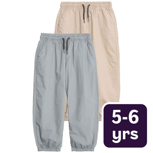 M&S Pull On Trousers, 5-6 Years, Khaki