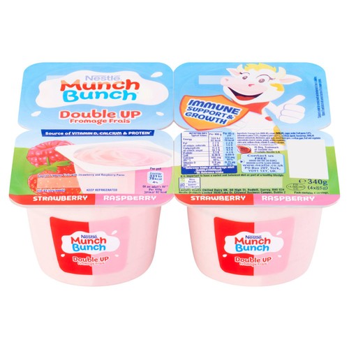 Munch Bunch Double Up Fromage Frais Strawberry & Raspberry 