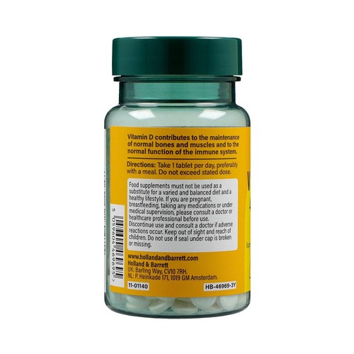 Holland & Barrett Vitamin D3 400 I.U. 10ug