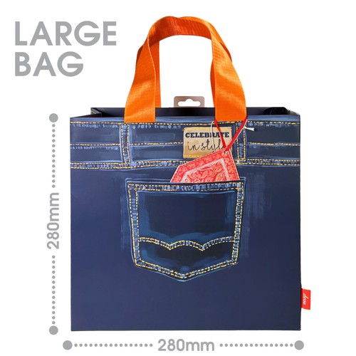 Denim Medium Gift Bag
