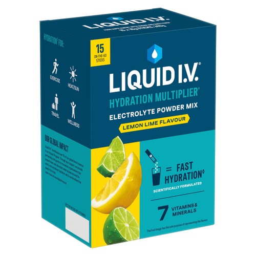 LIQUID IV Hydration Lemon Lime Electrolytes 
