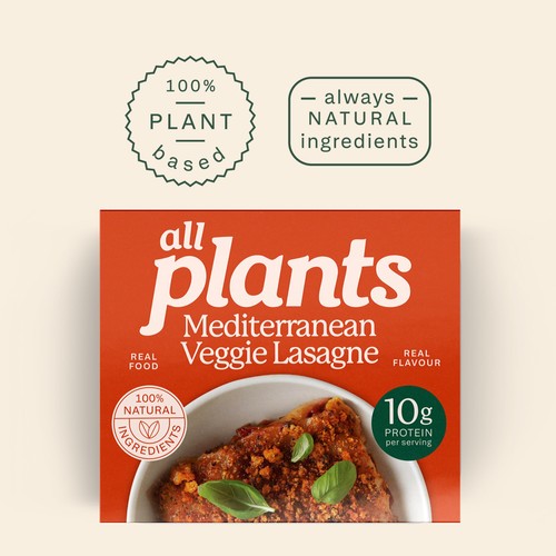 all plants Mediterranean Veg Lasagne