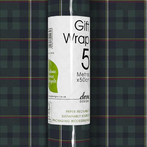 Green Tartan Rollwrap