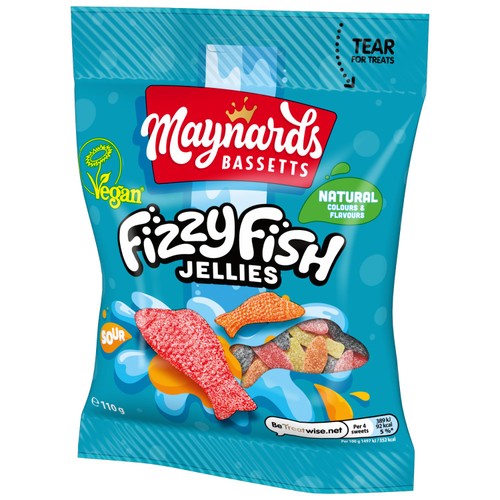 Maynards Bassetts Fizzy Fish Sweets Bag