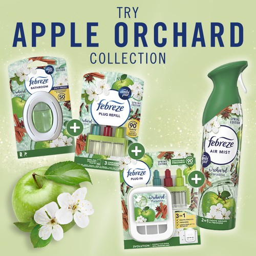 Febreze With Ambi Pur Air Freshener Plug-In Refill Orchard Paradise
