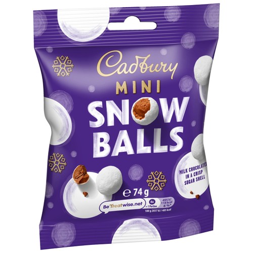 Cadbury Chocolate Mini Snowballs Bag