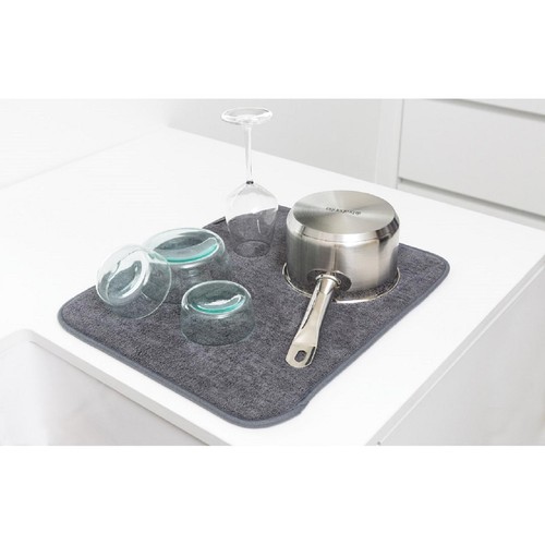 Brabantia Microfibre Dish Drying Mat Dark Grey