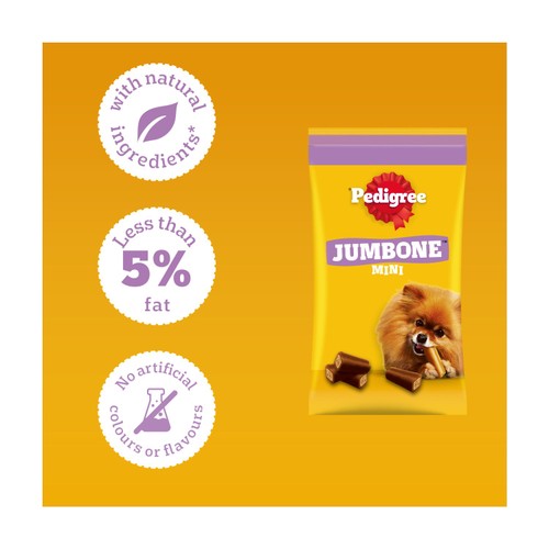 Pedigree Jumbone Mini Adult Small Dog Treats Chicken & Lamb 