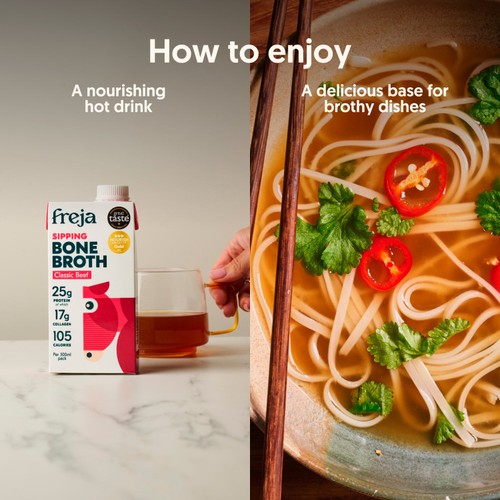 Freja Classic Beef Sipping Bone Broth