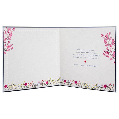 M&S Wife Heart All My Love Birthday Card