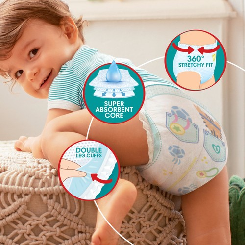 Pampers Baby Dry Nappy Pants Size 9 Jumbo