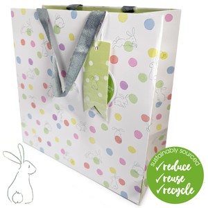 Deva Large Square Polka Bunny Bag