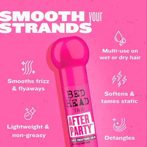 Bed Head by TIGI After Party Smoothing Cream for Shiny Frizz Free Hair