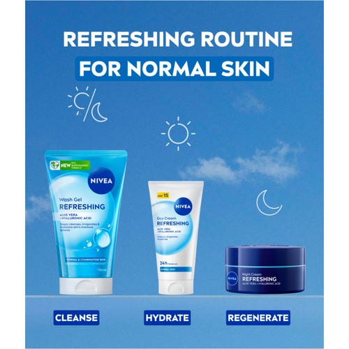 NIVEA Refreshing 24h Day Face Cream SPF15