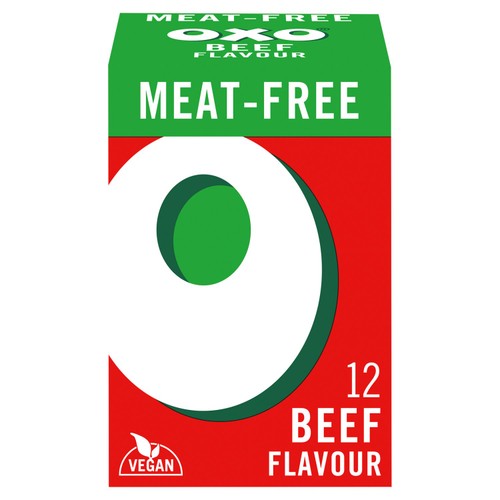 Oxo 12 Vegan Beef Stock Cubes