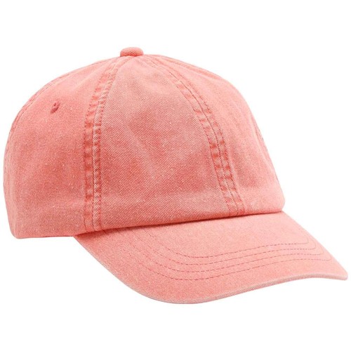 M&S Unisex Pure Cotton Baseball Cap, 3-6 Y, Coral