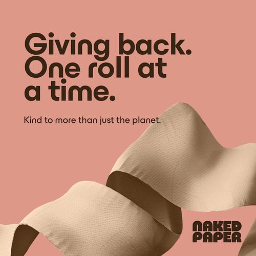 Naked Paper Unbleached Super Absorbent Bamboo Kitchen Roll