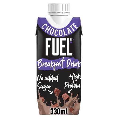 FUEL 10K Chocolate High Protein Milk Breakfast Shake Drink