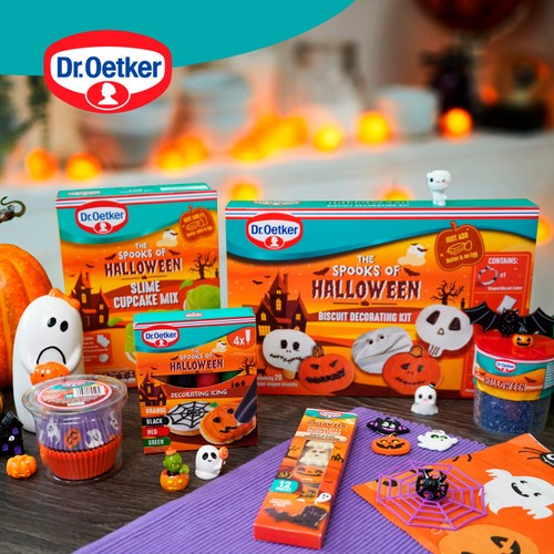 Dr. Oetker Halloween Pumpkin & Skull Biscuit Decorating Kit