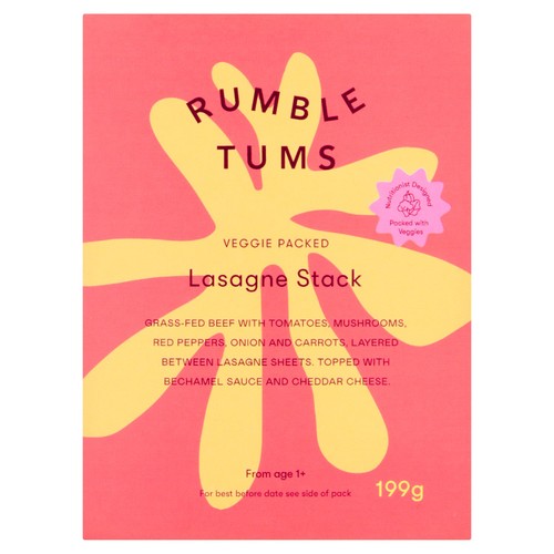 Rumble Tums Veggie Packed Lasagne Stack Meal 1+ Year