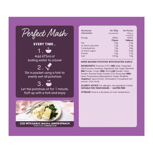 Idahoan Roasted Garlic Mash