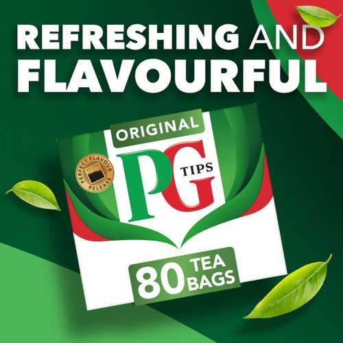 PG Tips Original Black Tea x80 Tea Bags