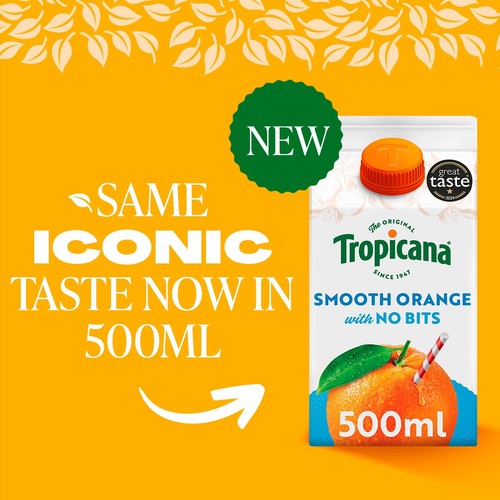 Tropicana Orange Smooth 500ml Ocado