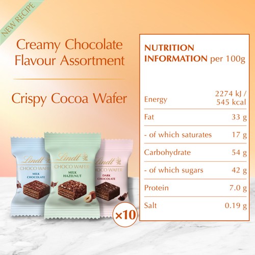 Lindt Choc Wafer Assorted Chocolate Sharing Box