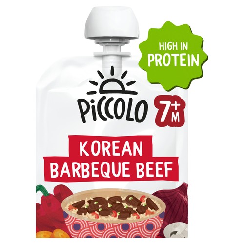 Piccolo Korean Barbeque Beef Baby Food Pouch 7+ Months