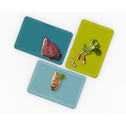 Joseph Joseph Duo 3pc Chopping Board Set with Case - Opal