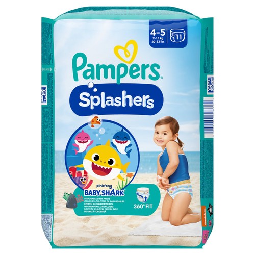 Pampers Splashers Swim Nappies, Size 4-5 (9-15kg)