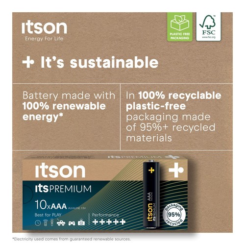 itson Itspremium 10 AAA Alkaline Battery