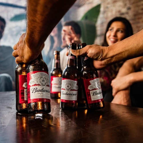 Budweiser Lager Beer Bottles