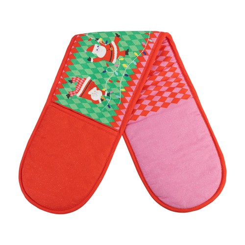 Talking Tables Fun Guy Santa Double Oven Glove