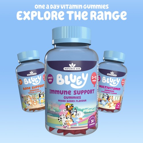 Natures Aid Bluey Immune Support Gummies